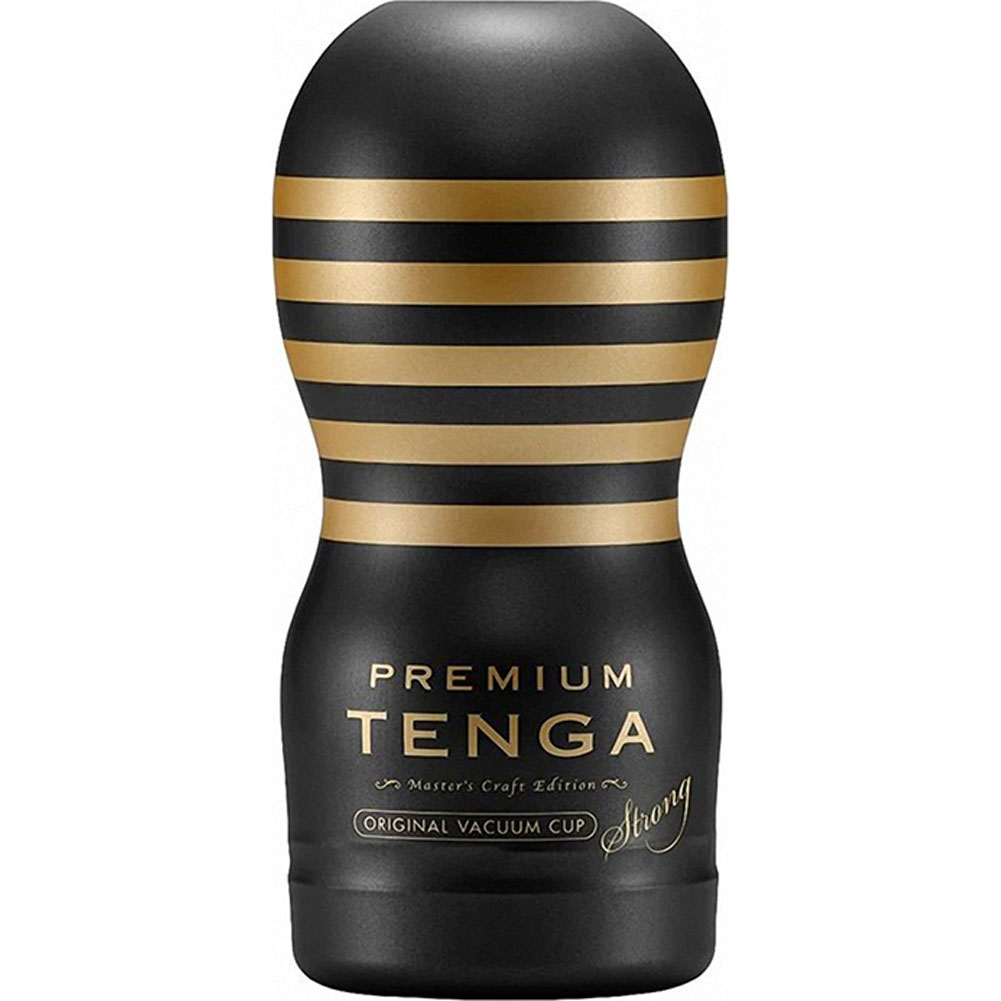 Tenga Premium Original Vacuum Cup Strong Masturbator, Black - dearlady.us