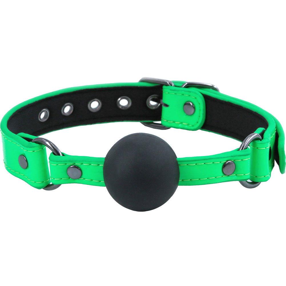 Electra Play Things Ball Gag, Green - dearlady.us