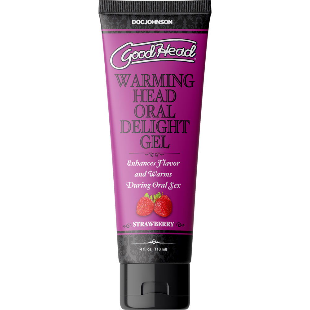 GoodHead Warming Oral Delight Gel, 4 fl.oz (118 mL) Tube, Strawberry -  dearlady.us