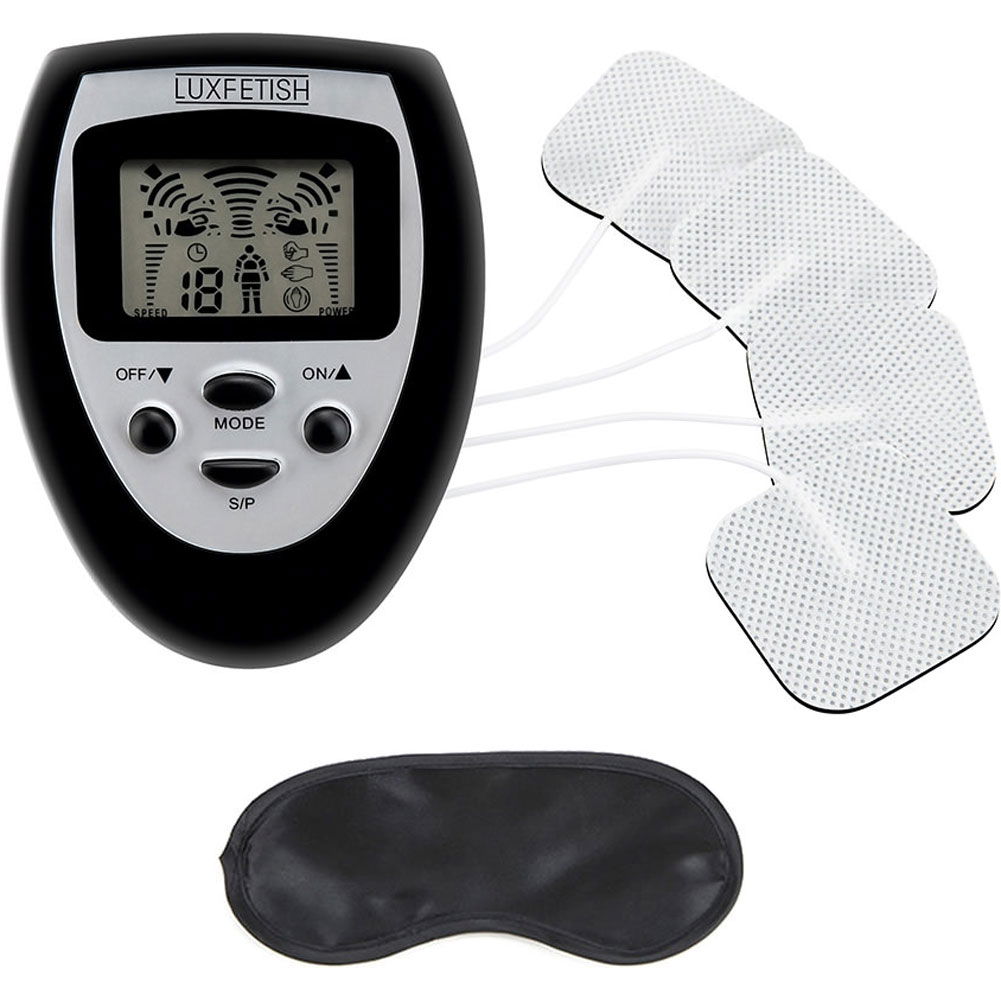 Lux Fetish ElectroStim Kit with Stimulating Pads, Black dearlady.us