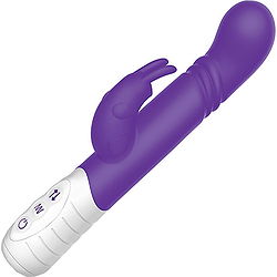 Rabbit Essentials Double Penetration Rabbit Vibrator with Rotating Shaft