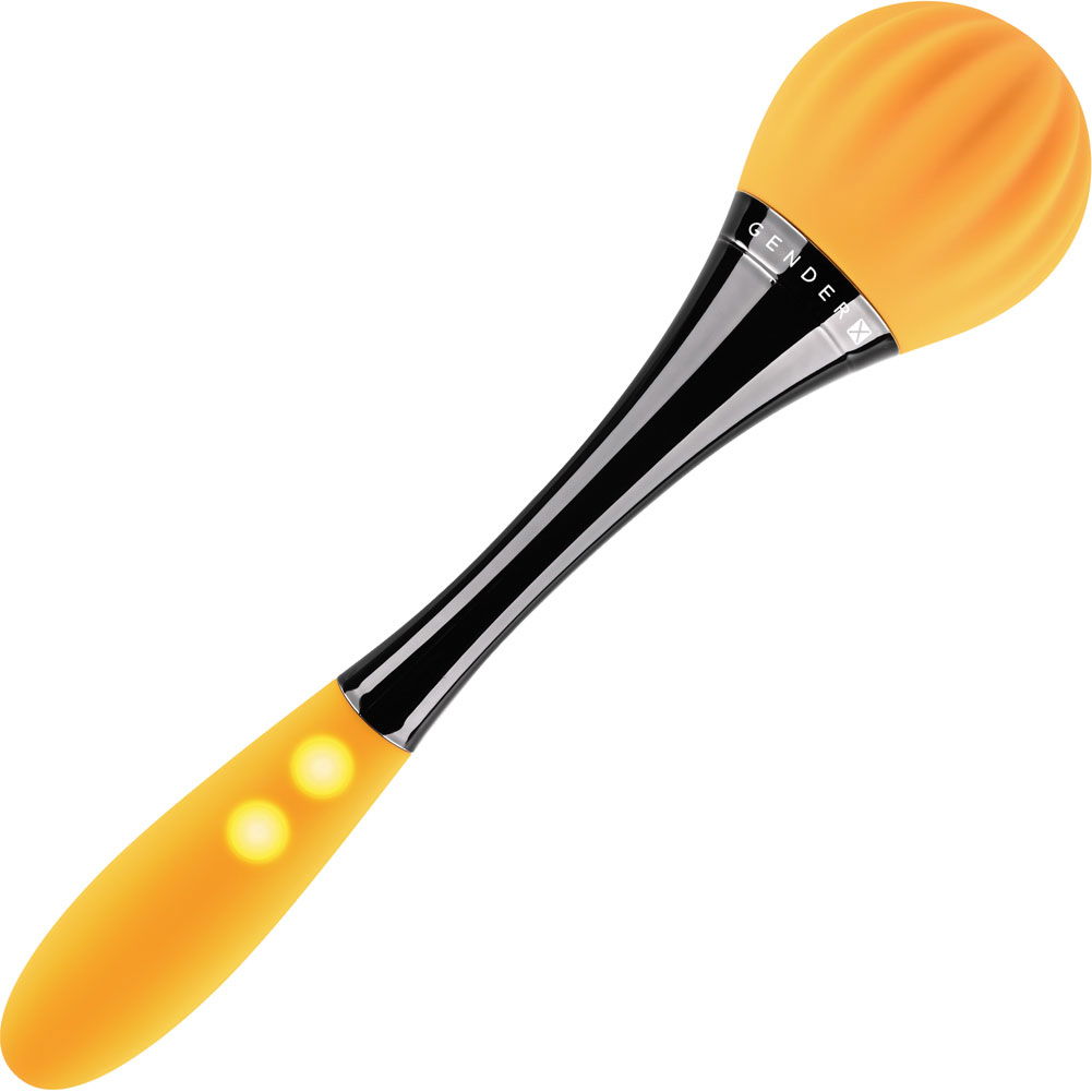 Gender X Sunflower Double-Ended Vibrating Wand, 7.5