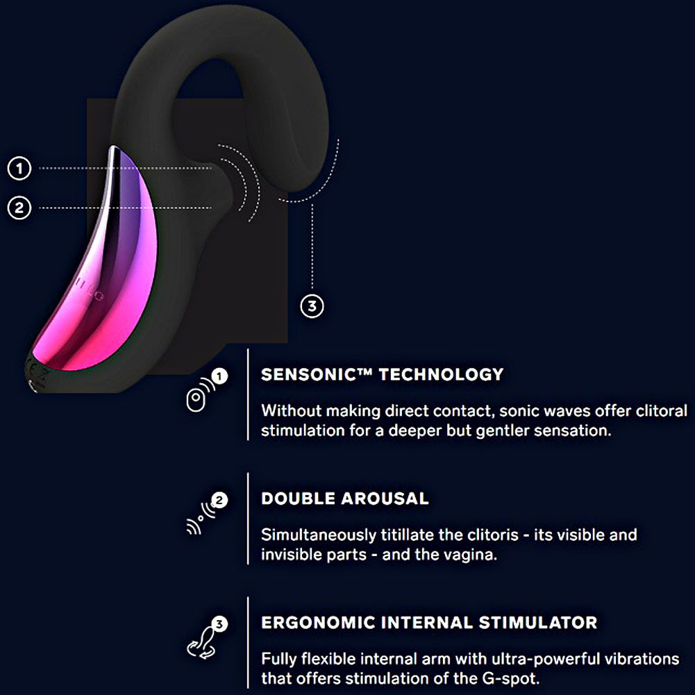 LELO Enigma Cruise Dual Action Vibrating Sonic Massager, 7.3