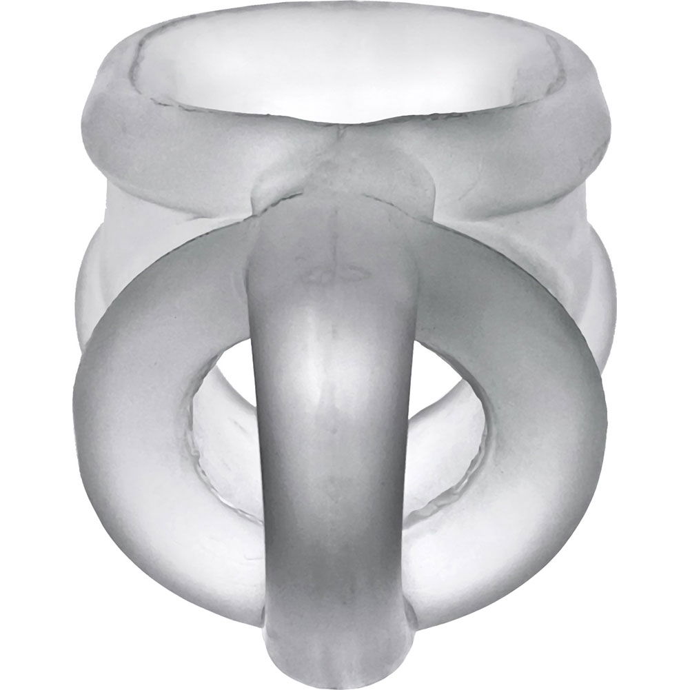 OxBalls Ballsling with Testicle Splitter, 3, Clear Ice 