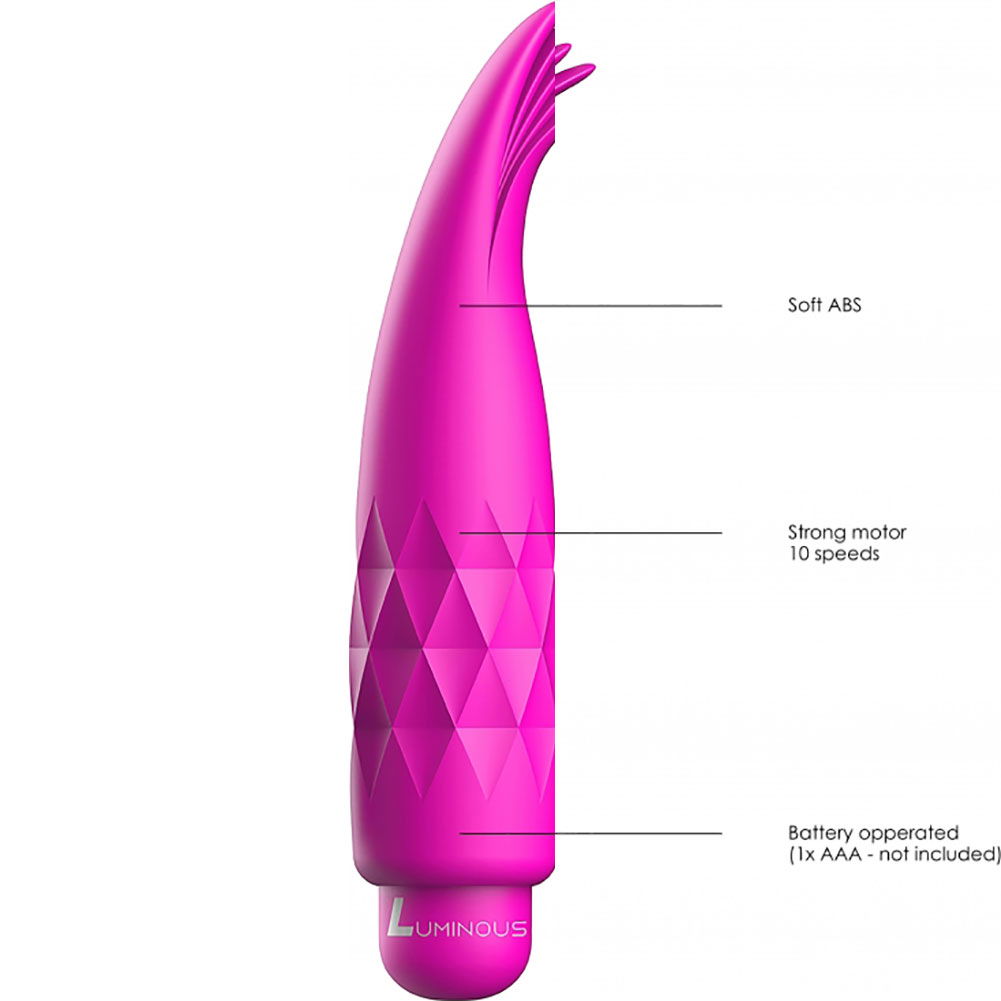 Luminous Zoe 10 Speeds Abs Bullet With Silicone Sleeve 465 Fuchsia 8748