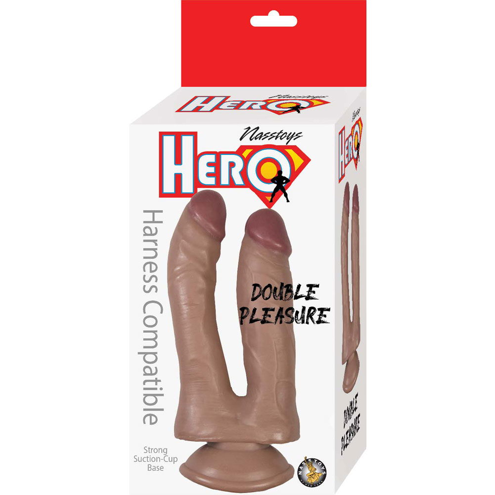 Nasstoys Hero Double Pleasure Dildo with Suction Cup Base, 7.5