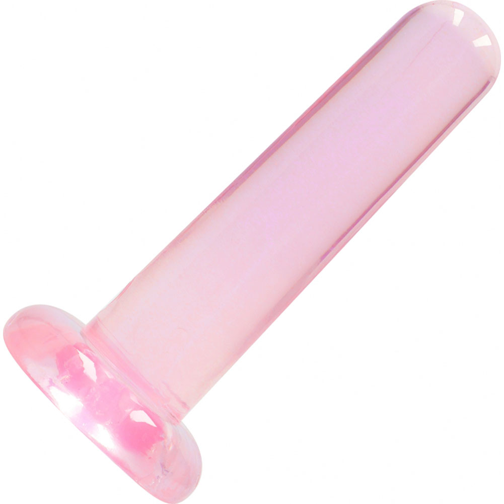 RealRock Crystal Clear Straight Dildo with Suction Cup, 5", Pink -  dearlady.us