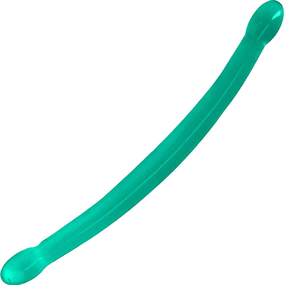 RealRock Crystal Clear Non-Realistic Double Dong, 17", Turquoise ...