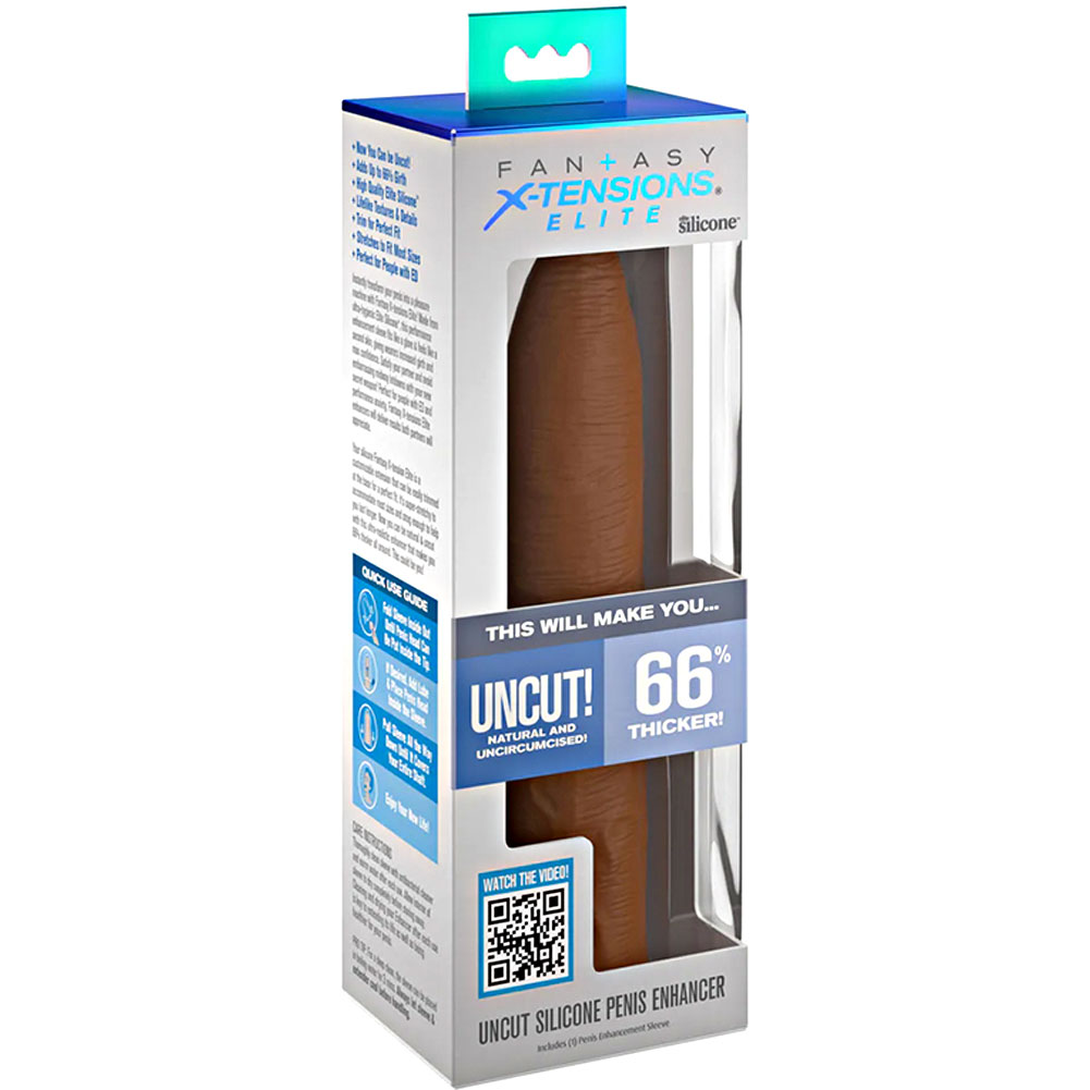 Fantasy X-Tensions Perfect 2-Inch Extension With Ball Strap - Brown main image 0