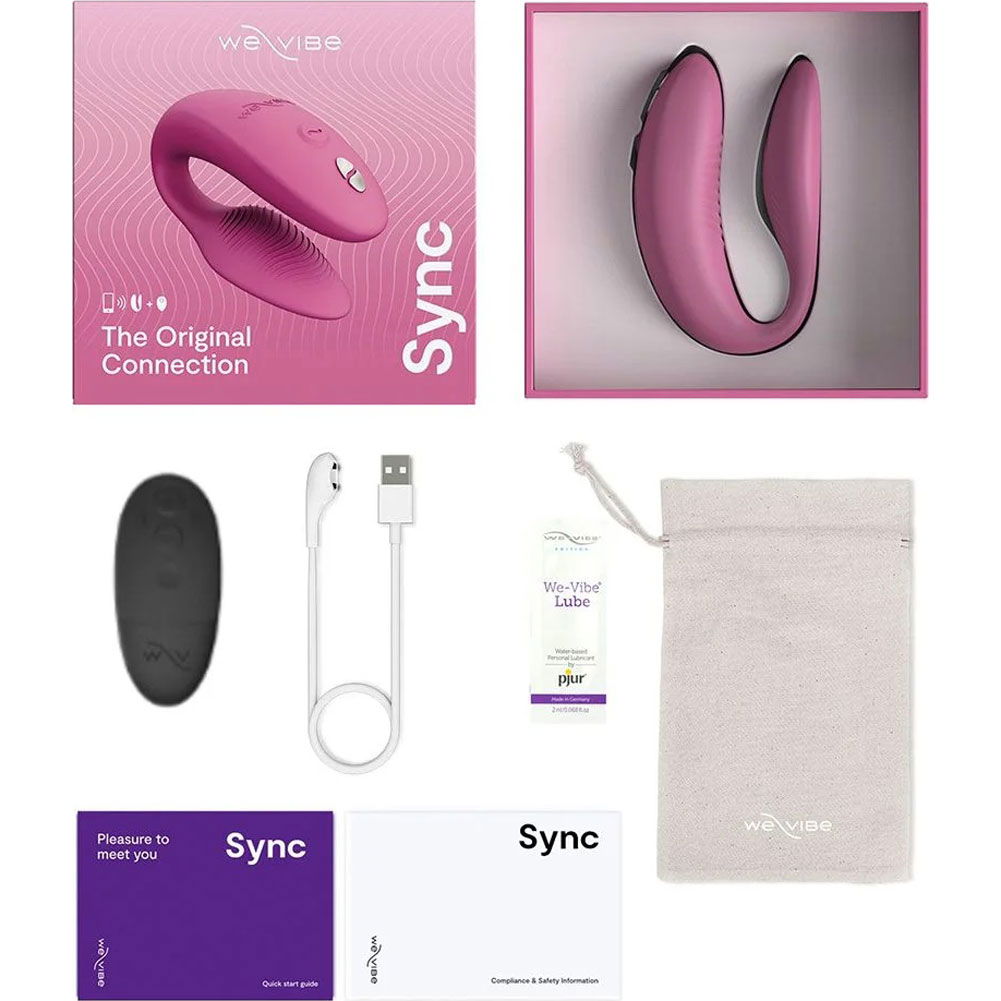 We Vibe Sync 2 App Controlled Wireless Remote Couples Vibrator Rose