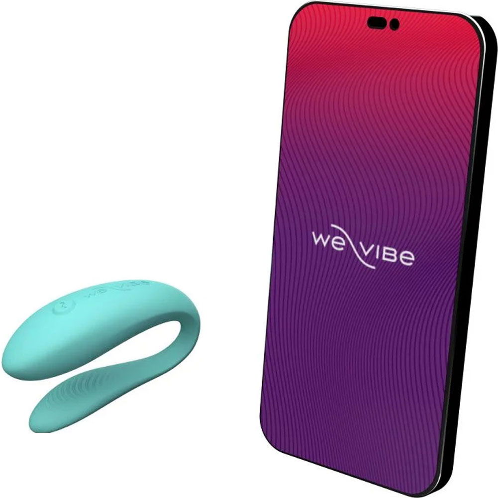 We Vibe Sync Lite App Controlled Wireless Couples Vibrator Aqua