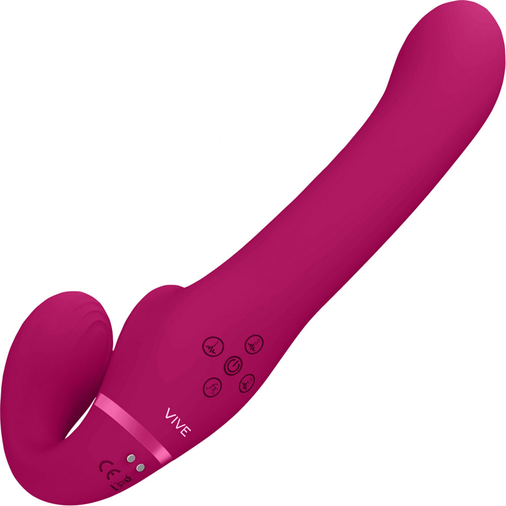Vive AI Dual Pulse-Wave & Airwave Strapless Strap On, 9.3", Pink - dearlady.us Vive AI Dual Pulse-Wave & Airwave Strapless Strap On, 9.3", Pink - dearlady.us