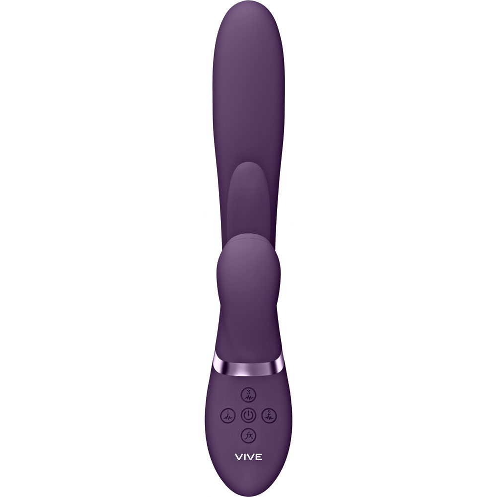 Vive ENA Thrusting G Spot, Flapper, Air-Wave Clit Vibrator, 9.8", Purple - dearlady.us Vive ENA Thrusting G Spot, Flapper, Air-Wave Clit Vibrator, 9.8", Purple - dearlady.us