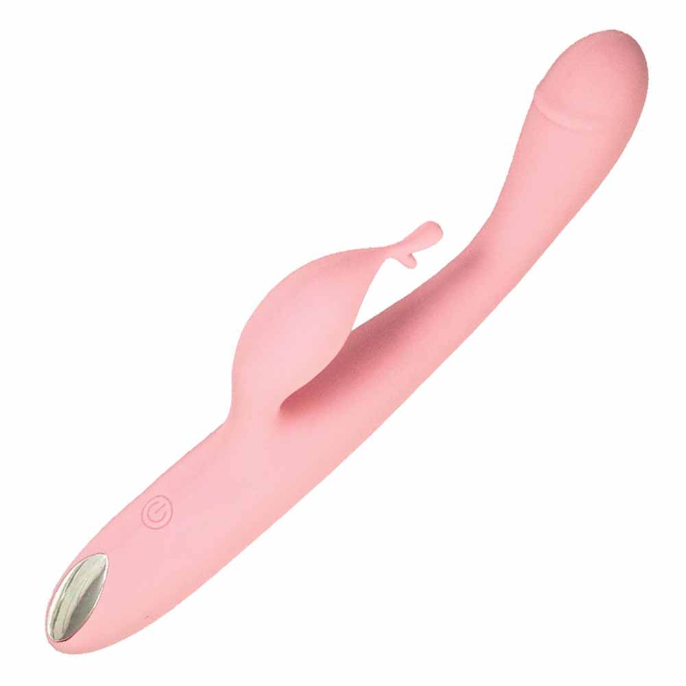 Princess Petite Pleaser Silicone Rechargeable Dual Action Vibrator, 7.5",  Pink - dearlady.us