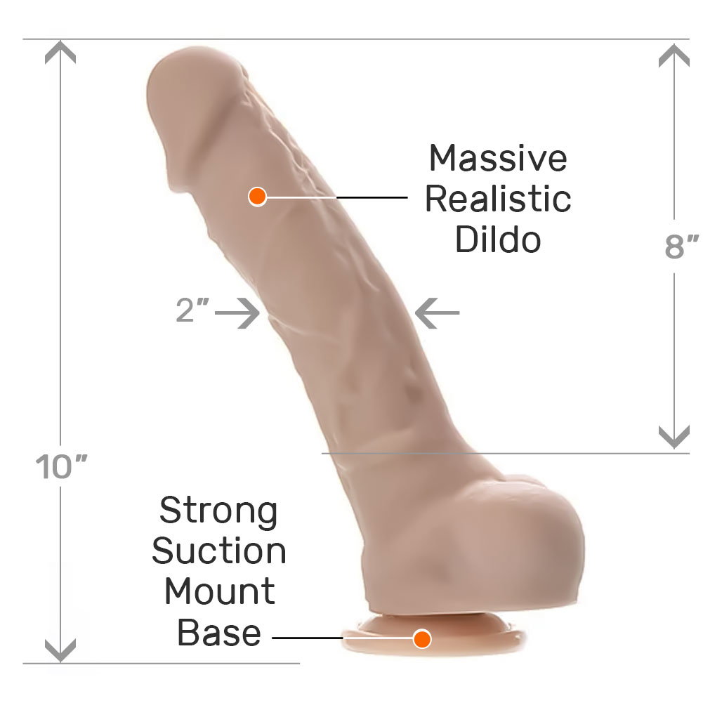 Adam & Eve Adams Realistic Silicone Dildo, 10", Vanilla - dearlady.us Adam & Eve Adams Realistic Silicone Dildo, 10", Vanilla - dearlady.us