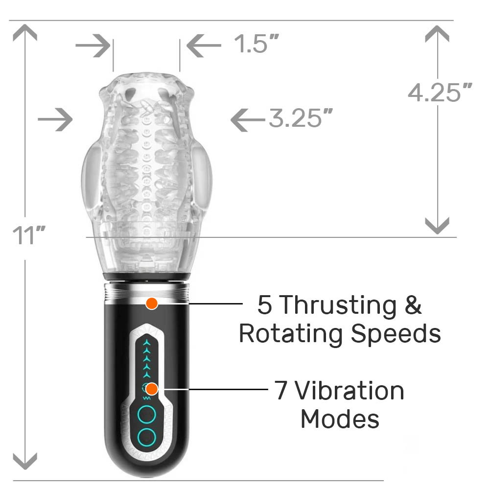 adam's gawk gawk 2.0 sucking & vibrating sleeve review Adam's Gawk Gawk 3.0 - Male Masturbators main image 1