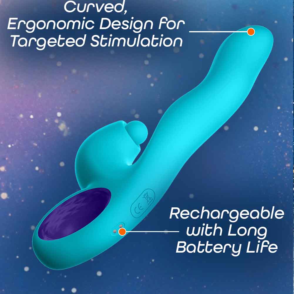FemmeFunn Klio Rechargeable Silicone Triple Action Thumping Rabbit, 8.4 ...
