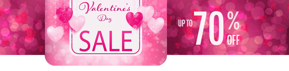 Up to 70% OFF Valentines Day Sale.